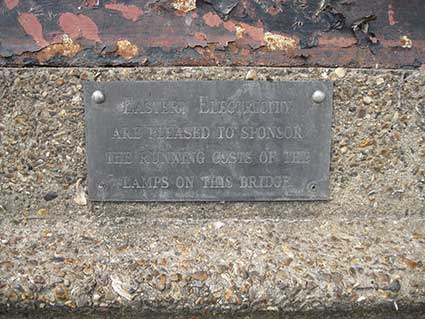 Ipswich Historic Lettering: Princes Street Bridge 2