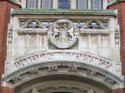 Ipswich Historic Lettering: Public Library 6