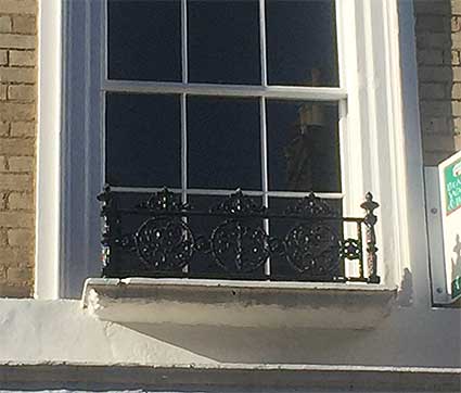 Ipswich Historic Lettering: Railings, Museum Street