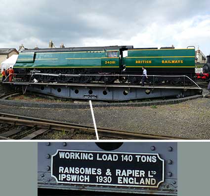 Ipswich Historic Lettering: Ransomes Rapier Nene Valley Rlwy.