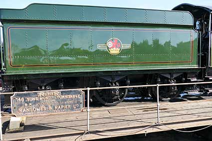 Ipswich Historic Lettering: Ransomes Rapier turntable Tyseley