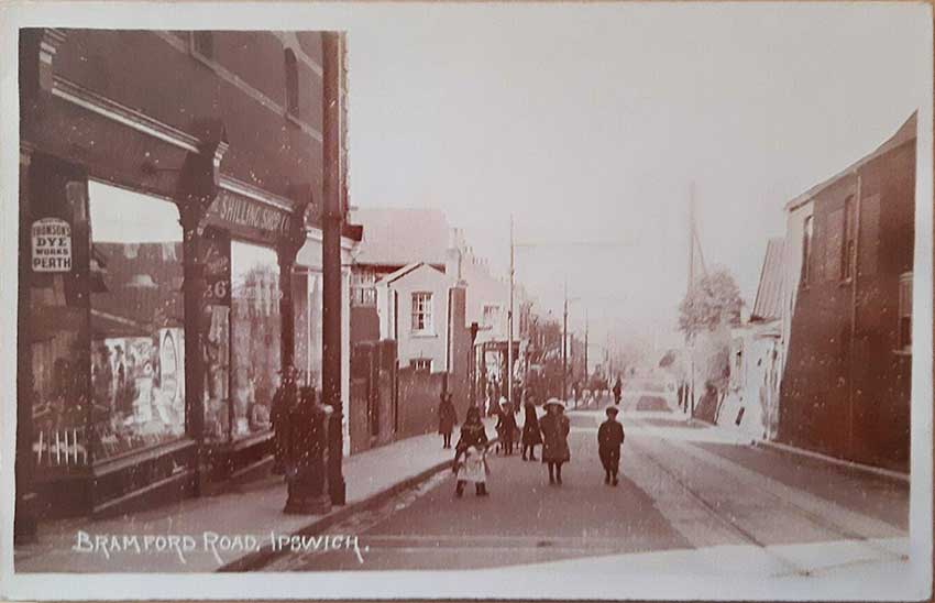 Ipswich Historic Lettering: Rose & Crown Brewery c.1910