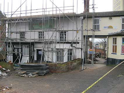 Ipswich Historic Lettering: Rose & Crown Brewery demolition 5