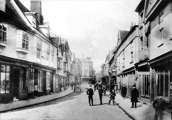 Ipswich Historic Lettering: Rush house location 1900