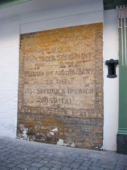 Ipswich Historic Lettering: Scarborow sign 4