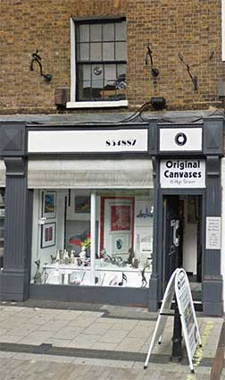 Ipswich Historic Lettering: St Albans shop alarm 1