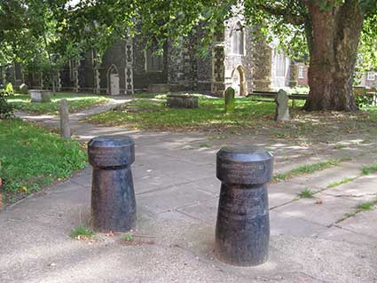 Ipswich Historic Lettering: St Clement bollards 1