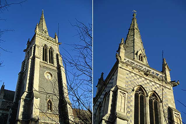 Ipswich Historic Lettering: St Mary-Le-Tower weather cock