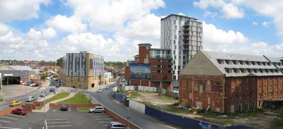 Ipswich Historic Lettering: St Mary at Quay panorama