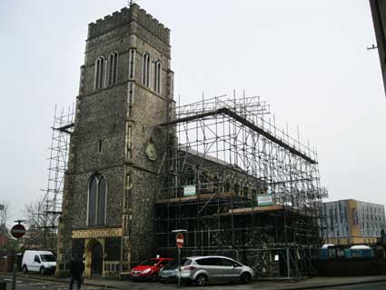 Ipswich Historic Lettering: St Mary at Quay restore 2