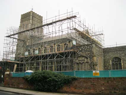 Ipswich Historic Lettering: St Mary at Quay restore 3