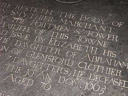 Ipswich Historic Lettering: St Peters Church Ledger slab 1