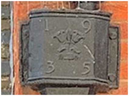 Ipswich Historic Lettering: Lion Street rain hopper